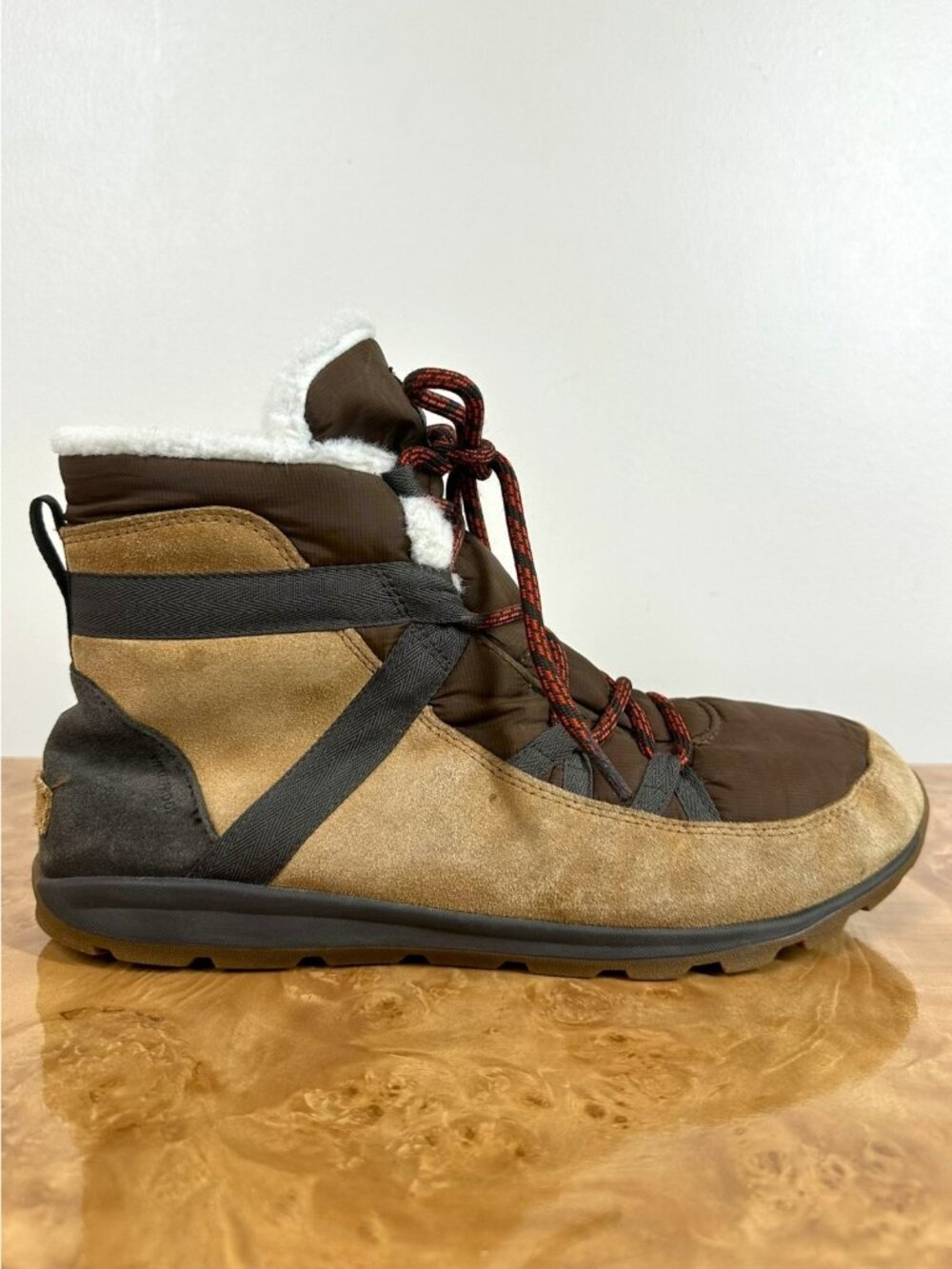 Sorel Whitney Flurry Women’s 12 Waterproof Suede Winter Boots Elk Brown